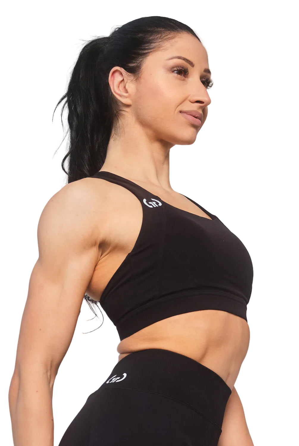 Black Bralette for Women – Seamless, Light Support Gym Wear | Soft Breathable Fabric
