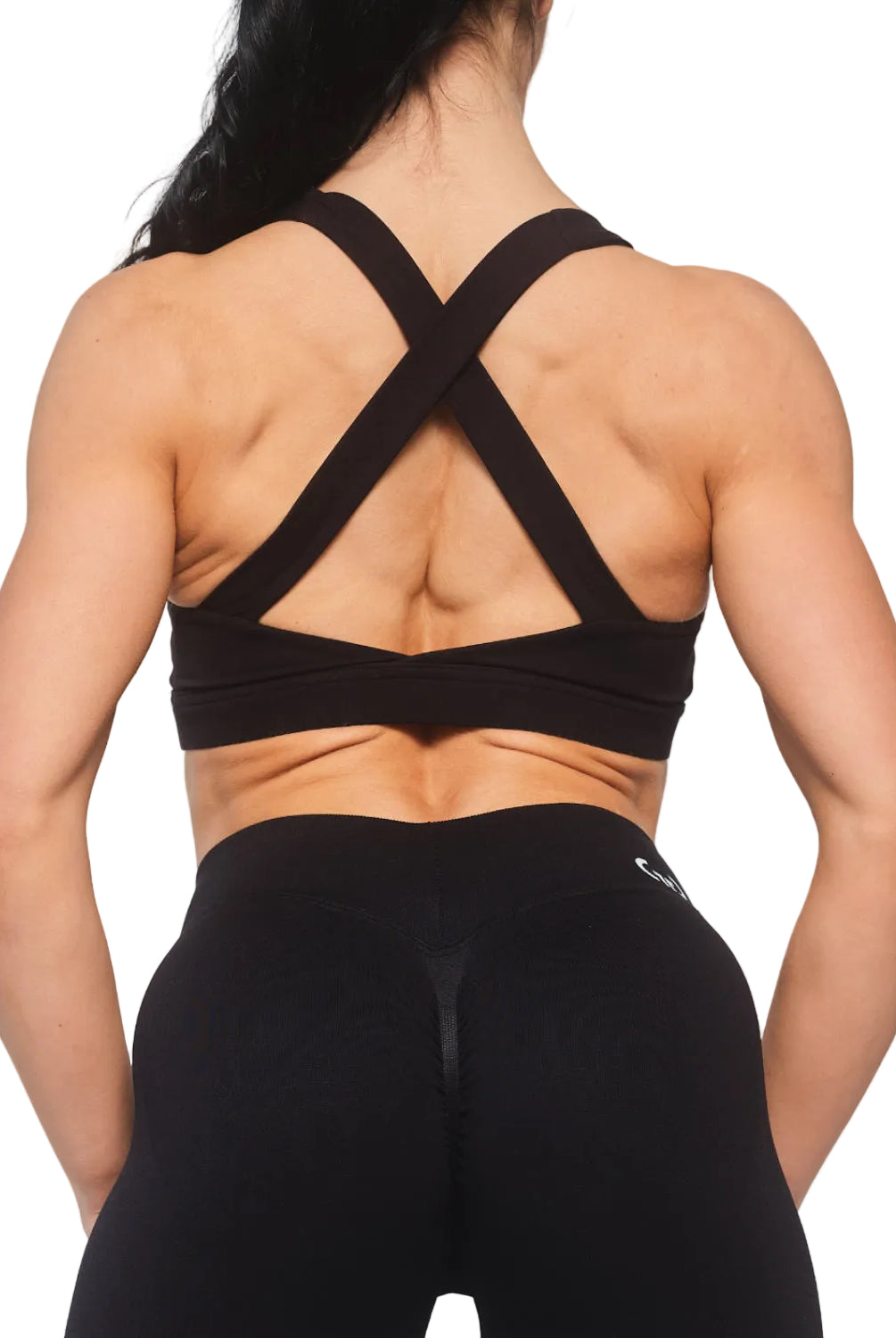 Black Bralette for Women – Seamless, Light Support Gym Wear | Soft Breathable Fabric