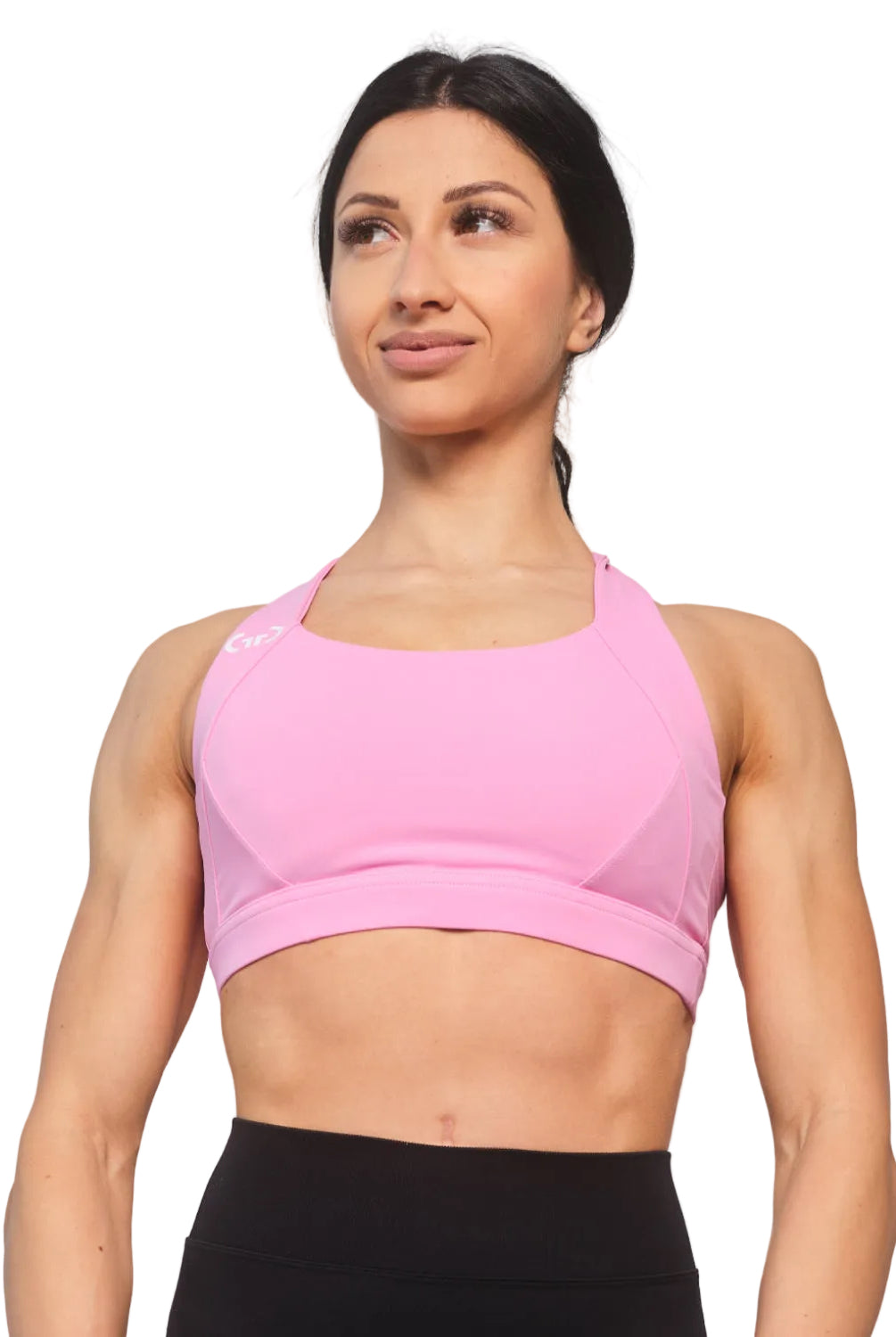 Pink Bralette for Women – Seamless, Light Support Gym Wear | Soft Breathable Fabric