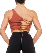 Coral Crossback Bralette for Women – Seamless, Light Support Gym Wear | Soft Breathable Fabric
