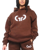 Athleisure Hoodie for Women in Brown – Ultra-Soft Fabric, Relaxed Fit with Drawstring Hood & Pockets